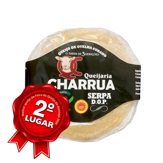 queijo DOP alentejano da queijaria charrua premiado com 2º lugar na feira do queijo do Alentejo 2026 na categoria de queijos DOP